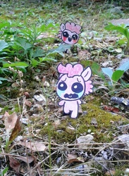 Size: 731x1001 | Tagged: safe, artist:danadyu, pinkie pie, g4, jumped-out-pinkieanswers, papercraft, the binding of isaac