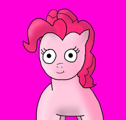 Size: 840x800 | Tagged: safe, artist:pewdie-pinkiepie, pinkie pie, earth pony, pony, g4, 1000 hours in ms paint, female, ms paint, solo, wat