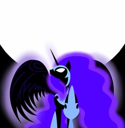 Size: 3400x3500 | Tagged: safe, artist:bludraconoid, nightmare moon, g4, female, solo