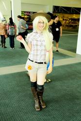 Size: 1366x2048 | Tagged: safe, artist:agentt3xas, applejack, human, g4, cosplay, irl, irl human, photo