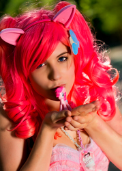 Size: 1357x1900 | Tagged: safe, artist:deadly-doll, pinkie pie, human, g4, cosplay, irl, irl human, photo, solo