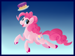 Size: 2663x2002 | Tagged: safe, artist:ruby-hooves, pinkie pie, g4, cake, female, solo
