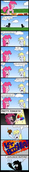 Size: 620x3614 | Tagged: safe, artist:chocend, derpy hooves, pinkie pie, pegasus, pony, g4, comic, female, i can't see my forehead, mare, muffin, parody, patty hype, spongebob squarepants