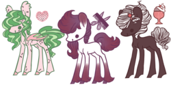 Size: 1000x507 | Tagged: safe, artist:spideride, oc, oc only, bat pony, earth pony, pony, freckles, unshorn fetlocks