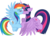 Size: 8000x5711 | Tagged: safe, artist:themoonraven, artist:xpesifeindx, rainbow dash, twilight sparkle, alicorn, pegasus, pony, g4, absurd resolution, blushing, cutie mark, duo, eyes closed, female, flying, flying buddies, kiss on the lips, kissing, lesbian, mare, ship:twidash, shipping, simple background, transparent background, twilight sparkle (alicorn), vector, wings