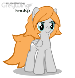 Size: 1000x1039 | Tagged: safe, artist:reina-kitsune, oc, oc only, oc:greywing feather, pegasus, pony, female, freckles, mare, solo