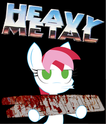 Size: 850x1000 | Tagged: safe, artist:daisyhead, oc, oc only, oc:flicker, ponibooru film night, heavy metal 2000, solo