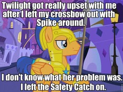 Size: 800x600 | Tagged: safe, flash sentry, twilight sparkle, g4, exploitable meme, idiot sentry, image macro, male, meme, solo