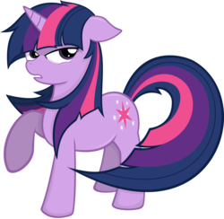 Size: 9000x8789 | Tagged: safe, artist:godoffury, twilight sparkle, pony, unicorn, g4, absurd resolution, as seen on cnn, cable news network, cnn, featured image, female, floppy ears, mare, melania trump plagiarism gaffe, politics in the comments, raised hoof, simple background, solo, transparent background, twilight sparkle is not amused, unamused, unicorn twilight, vector
