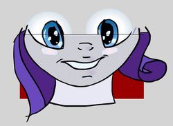 Size: 558x408 | Tagged: safe, artist:snapai, rarity, g4, eyes, female, meme, solo, special eyes, wip