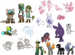 Size: 2329x1692 | Tagged: safe, artist:spideride, oc, oc only, oc:catnip, oc:wanderlust, earth pony, pegasus, anthro, beanie, book, cigarette, clothes, female, flower, freckles, hat, mare, mouse costume, nose ring, pet oc, scarf, smoking, yawn