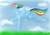 Size: 1197x840 | Tagged: safe, artist:mizzgenk, rainbow dash, centaur, g4, bandeau, belly button, female, midriff, solo