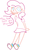 Size: 553x894 | Tagged: dead source, safe, artist:weaver, pinkie pie, human, g4, crossover, expy, female, humanized, party girl, pony cameo, simple background, solo, terraria, video game, white background