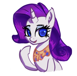 Size: 800x792 | Tagged: safe, artist:grissaecrim, rarity, pony, unicorn, g4, female, peytral, solo