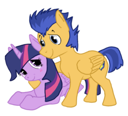 Size: 545x495 | Tagged: safe, artist:scruffycat171, flash sentry, twilight sparkle, alicorn, pegasus, pony, g4, couple, female, male, mare, ship:flashlight, shipping, simple background, straight, transparent background, twilight sparkle (alicorn)