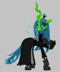 Size: 540x648 | Tagged: safe, artist:death-driver-5000, queen chrysalis, g4, crossover, female, solo, the mask