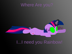 Size: 3200x2400 | Tagged: safe, artist:waveywaves, twilight sparkle, pony, unicorn, g4, corrupted, dark magic, female, implied rainbow dash, lesbian, magic, ship:twidash, shipping, solo, sombra eyes