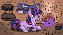 Size: 1191x670 | Tagged: safe, artist:skweebl, twilight sparkle, g4, female, solo