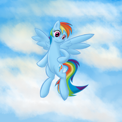 Size: 800x800 | Tagged: safe, artist:lomeo, rainbow dash, g4, female, solo