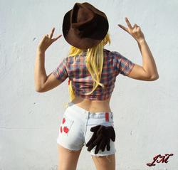 Size: 960x918 | Tagged: safe, artist:yuna cynthia, applejack, human, g4, cosplay, irl, irl human, photo, solo