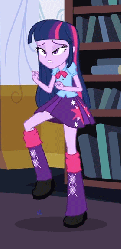 Size: 280x576 | Tagged: safe, screencap, twilight sparkle, alicorn, equestria girls, g4, my little pony equestria girls, adorkable, animated, boots, clothes, cute, dork, female, high heel boots, humans doing horse things, loop, luna's office, nervous, skirt, solo, trotting, trotting in place, twilight sparkle (alicorn)