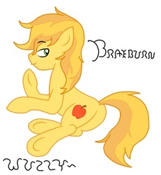 Size: 497x539 | Tagged: safe, artist:wuzzlefluff, braeburn, g4, butt, male, plot, solo