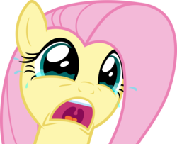 Size: 7987x6499 | Tagged: safe, artist:emedina13, fluttershy, pegasus, pony, castle mane-ia, g4, season 4, absurd resolution, crying, face, female, open mouth, simple background, solo, transparent background, uvula, vector