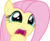 Size: 7987x6499 | Tagged: safe, artist:emedina13, fluttershy, pegasus, pony, castle mane-ia, g4, season 4, absurd resolution, crying, face, female, open mouth, simple background, solo, transparent background, uvula, vector