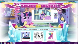 Size: 1600x900 | Tagged: safe, twilight sparkle, alicorn, pony, g4, official, derp, error, female, hasbro, mare, twilight sparkle (alicorn)