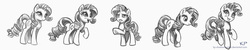 Size: 2100x420 | Tagged: safe, artist:kp-shadowsquirrel, rarity, pony, unicorn, g4, female, mare, sketch, sketch dump