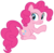 Size: 6161x6000 | Tagged: safe, artist:masem, pinkie pie, castle mane-ia, g4, absurd resolution, butt, female, plot, simple background, sitting, solo, transparent background, vector