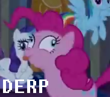 Size: 219x194 | Tagged: safe, pinkie pie, castle mane-ia, g4, derp