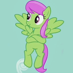 Size: 400x400 | Tagged: safe, edit, merry may, g4, background pony, cute, female, happy, not so merry may, smirk, solo