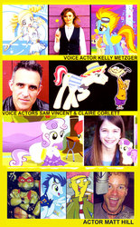 Size: 495x800 | Tagged: safe, soarin', spitfire, sweetie belle, g4, con, voice actor, wonderbolts