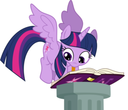 Size: 5500x4738 | Tagged: dead source, safe, artist:theshadowstone, twilight sparkle, alicorn, pony, g4, absurd resolution, book, cute, female, friendship journal, mare, mouth hold, pencil, simple background, solo, transparent background, twiabetes, twilight sparkle (alicorn), vector, writing