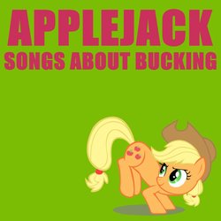 Size: 894x894 | Tagged: safe, artist:fly-jazz, applejack, g4, album cover, big black, bucking, female, parody, ponified album cover, solo, songs about fucking, vector