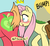 Size: 1250x1150 | Tagged: safe, artist:marindashy, big macintosh, fluttershy, earth pony, pegasus, pony, g4, bag, big backintosh, blushing, bump, bumping, butt, embarrassed, eyes on the prize, faceful of ass, female, fluttershy answers, implied fluttermac, implied shipping, implied straight, large cutie mark, looking at butt, male, mare, plot, prize on the eyes, saddle bag, ship:fluttermac, shipping, stallion, straight, wide eyes