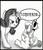 Size: 321x372 | Tagged: safe, artist:anibaruthecat, rarity, sweetie belle, g4, monochrome
