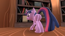 Size: 1344x756 | Tagged: safe, twilight sparkle, g4, 3d, butt, female, gmod, plot, solo, twibutt