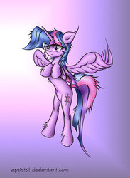 Size: 765x1043 | Tagged: safe, artist:ap0st0l, twilight sparkle, alicorn, pony, g4, female, flying, mare, solo, twilight sparkle (alicorn)