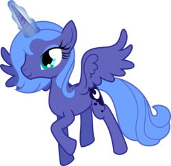 Size: 4500x4371 | Tagged: safe, artist:theshadowstone, princess luna, alicorn, pony, g4, absurd resolution, female, magic, s1 luna, simple background, solo, transparent background, vector