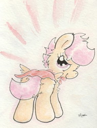 Size: 663x872 | Tagged: safe, artist:slightlyshade, scootaloo, g4, female, solo, traditional art