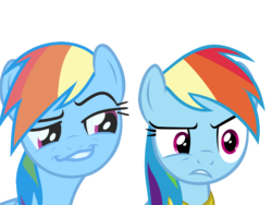 Size: 800x600 | Tagged: safe, rainbow dash, daring don't, g4, 2013, random, simple background, smugdash, transparent background