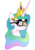 Size: 1078x1525 | Tagged: safe, artist:arvaus, princess celestia, alicorn, pony, g4, female, groucho mask, mare, simple background, solo, transparent background