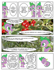 Size: 1000x1294 | Tagged: safe, rarity, spike, g4, christmas, comic, crying, fetal position, hearth's warming eve, holly, holly mistaken for mistletoe, mistletoe