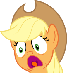 Size: 3154x3438 | Tagged: safe, artist:baumkuchenpony, applejack, earth pony, pony, g4, faic, female, portrait, screaming, simple background, solo, tongue out, transparent background, vector, wide eyes