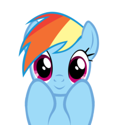 Size: 948x994 | Tagged: safe, artist:kuren247, rainbow dash, g4, cute, female, looking at you, simple background, smiling, solo, transparent background, vector