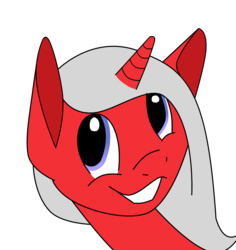 Size: 1344x1425 | Tagged: artist needed, safe, oc, oc only, oc:peppermint snowflake, reaction image, smiling, solo