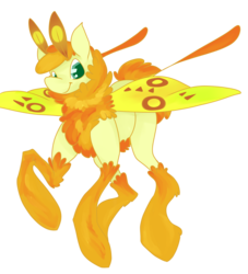 Size: 3000x3300 | Tagged: safe, artist:slimeprnicess, oc, oc only, mothpony, original species, moth pony general, ponified, solo