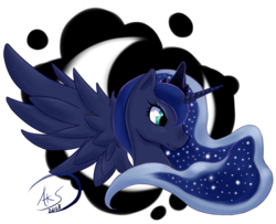 Size: 1600x1300 | Tagged: safe, artist:yukimujaki68, princess luna, g4, female, solo